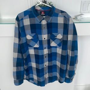 Quicksilver blue lightweight button up
